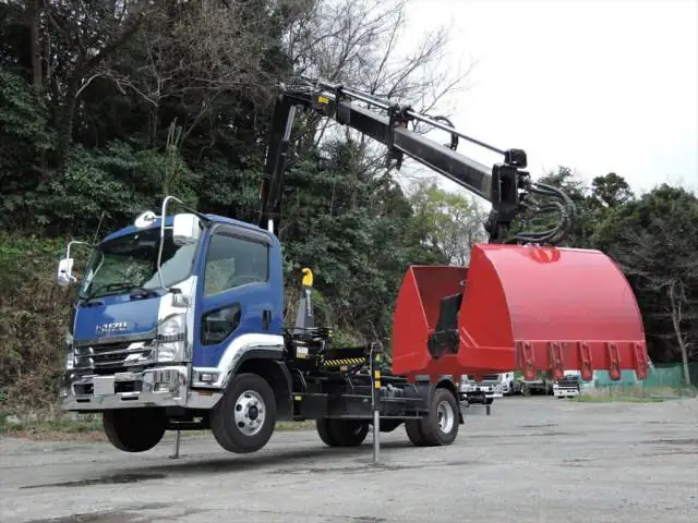 いすゞ フォワード 中型/増トン アームロール クレーン付き ツインホイスト の中古トラック【車両No.143541】