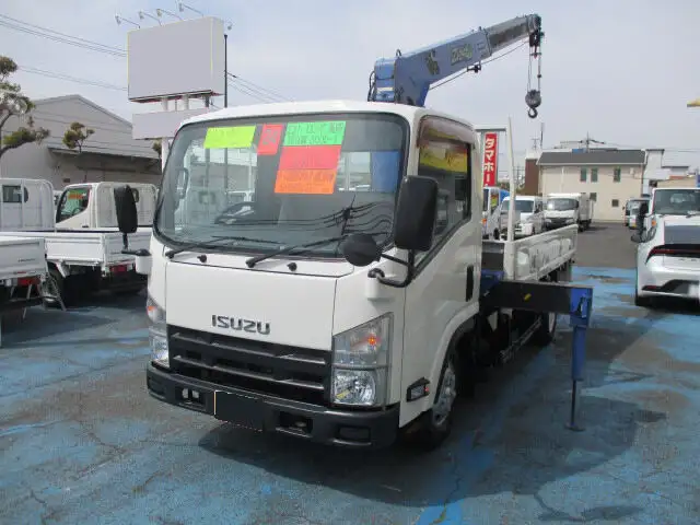 いすゞ エルフ 小型 クレーン付 4段 ラジコン の中古トラック【車両No.143714】