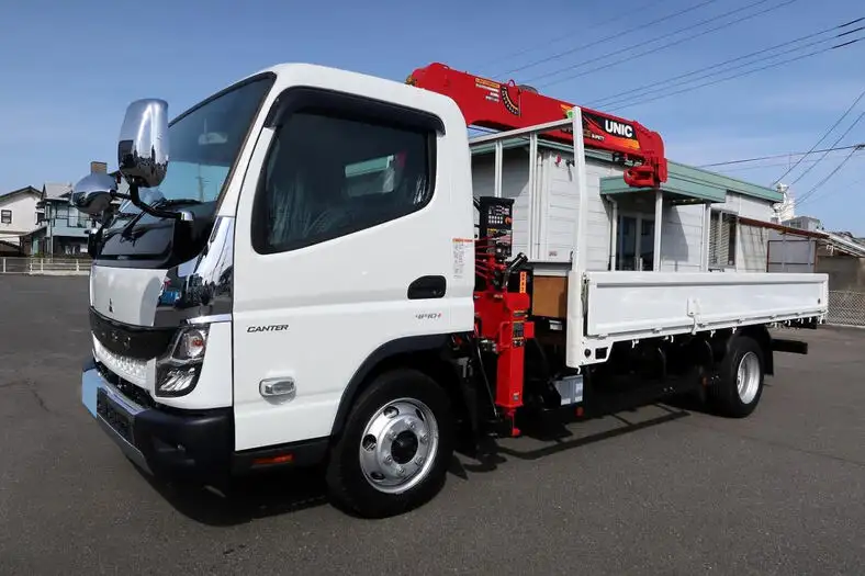 三菱 キャンター 小型 クレーン付 5段 ラジコン の中古トラック【車両No.143602】