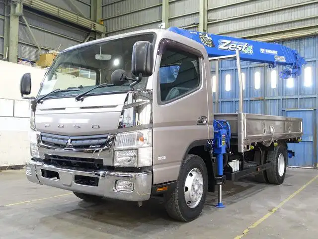 三菱 キャンター 小型 クレーン付 床鉄板 5段 の中古トラック【車両No.143938】
