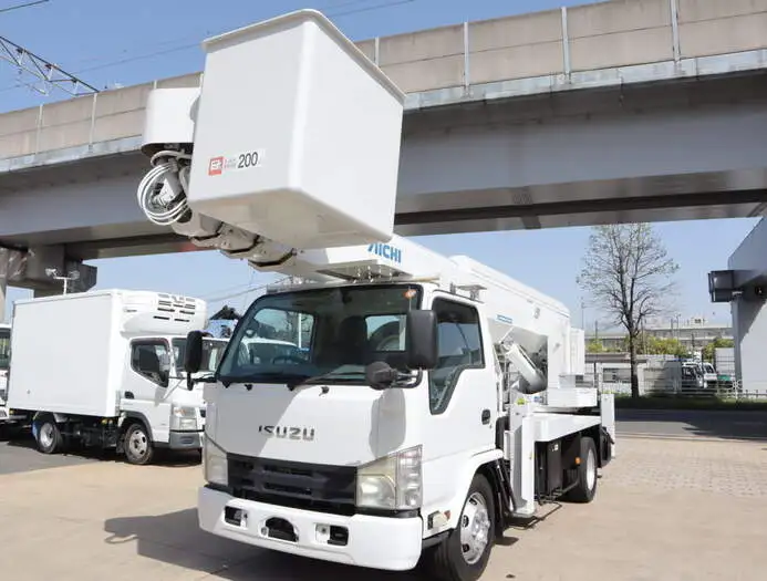 いすゞ エルフ 小型 高所・建柱車 高所作業車 電工仕様 の中古トラック【車両No.143888】