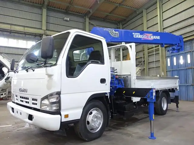 いすゞ エルフ 小型 クレーン付 床鉄板 5段 の中古トラック【車両No.144259】