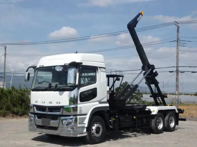 三菱 スーパーグレート 大型 アームロール ハイルーフ ツインホイスト の中古トラック【車両No.144507】