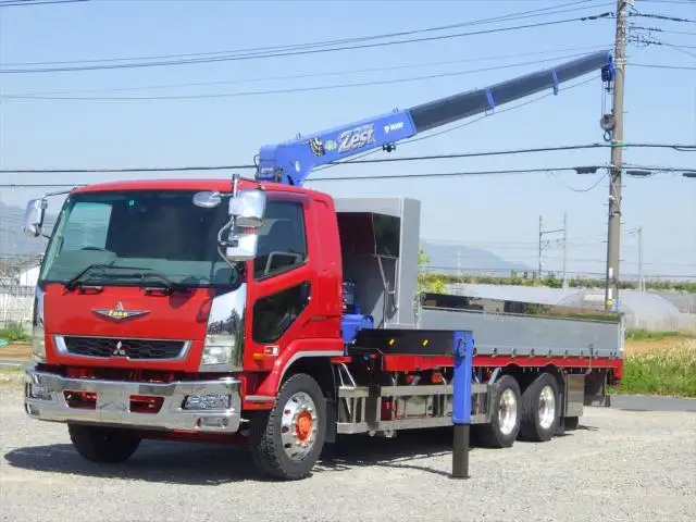 三菱 ファイター 中型/増トン クレーン付 アルミブロック 4段 の中古トラック【車両No.144502】