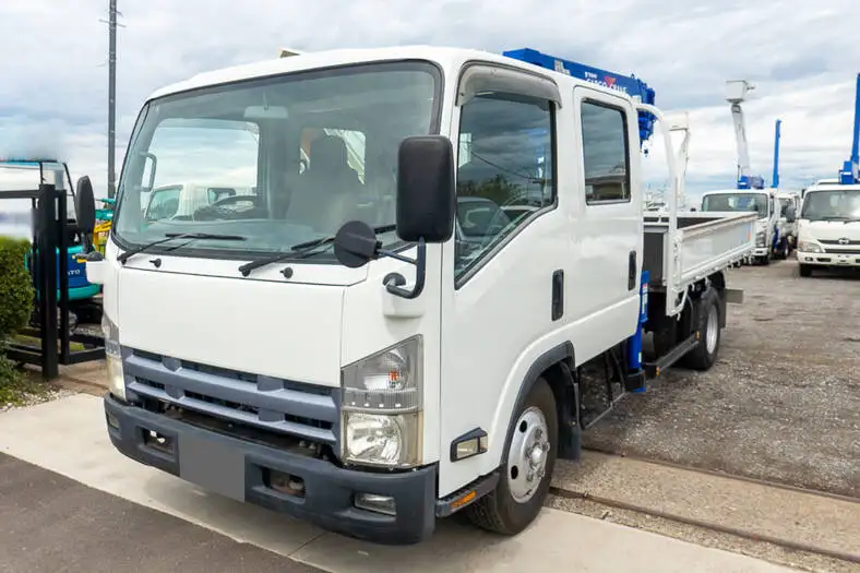 日産 アトラス 小型 クレーン付 Wキャブ 4段 の中古トラック【車両No.144369】