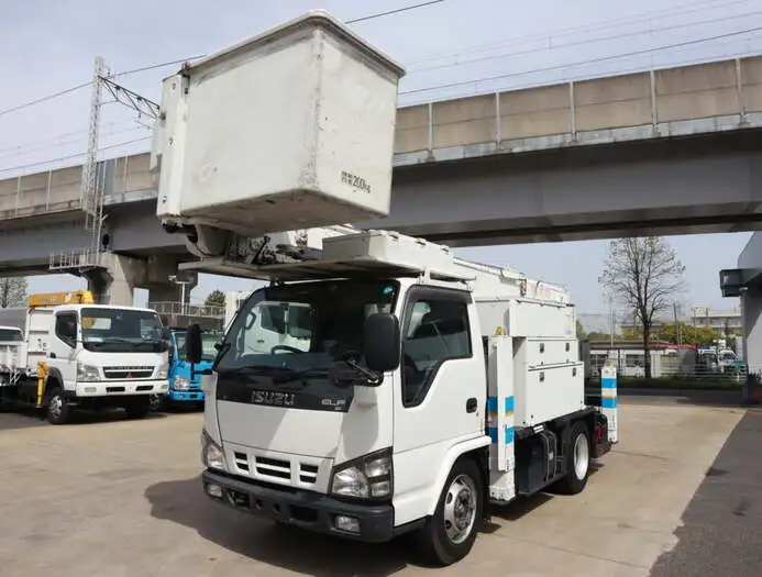 いすゞ エルフ 小型 高所・建柱車 高所作業車 電工仕様 の中古トラック【車両No.144416】