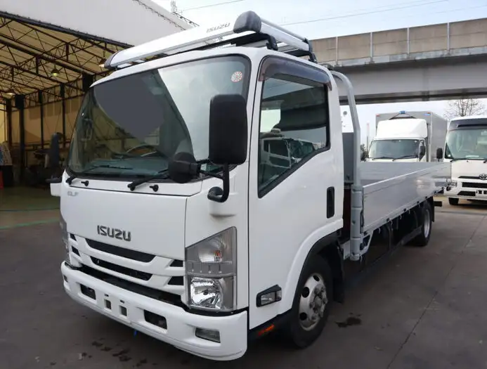 いすゞ エルフ 小型 平ボディ 床鉄板 アルミブロック の中古トラック【車両No.144420】