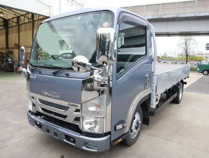 いすゞ エルフ 小型 平ボディ アルミブロック カスタム の中古トラック【車両No.144385】
