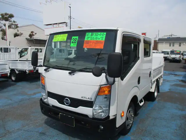 日産 アトラス 小型 平ボディ Wキャブ パワーゲート の中古トラック【車両No.144115】