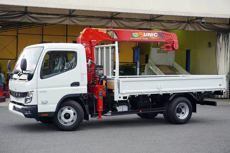 三菱 キャンター 小型 クレーン付 5段 ラジコン の中古トラック【車両No.144684】