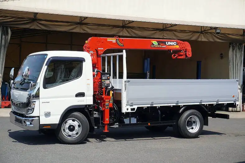 三菱 キャンター 小型 クレーン付 アルミブロック 4段 の中古トラック【車両No.144141】