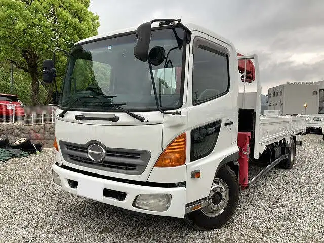 日野 レンジャー 中型/増トン クレーン付 床鉄板 4段 の中古トラック【車両No.144701】