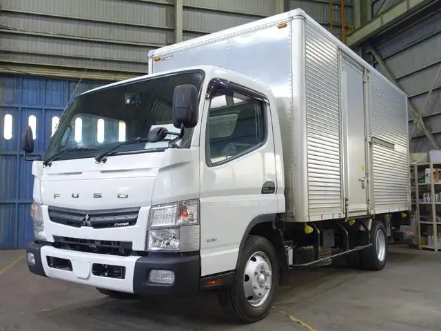 三菱 キャンター 小型 アルミバン パワーゲート 床鉄板 の中古トラック【車両No.144843】