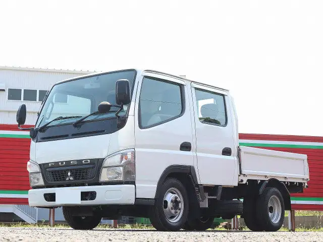 三菱 キャンター 小型 平ボディ Wキャブ 床鉄板 の中古トラック【車両No.144390】