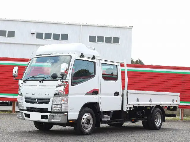三菱 キャンター 小型 平ボディ Wキャブ 床鉄板 の中古トラック【車両No.144387】
