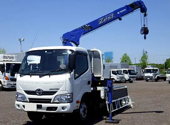 日野 デュトロ 小型 クレーン付 パワーゲート 床鉄板 の中古トラック【車両No.145053】