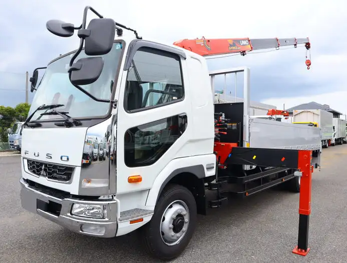 三菱 ファイター 中型/増トン クレーン付 アルミブロック 4段 の中古トラック【車両No.144955】