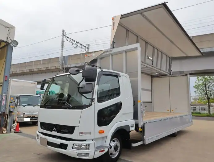 三菱 ファイター 中型/増トン ウイング ベッド 2KG-FK62F の中古トラック【車両No.144999】