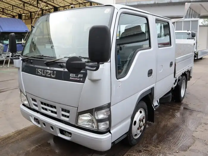 いすゞ エルフ 小型 平ボディ Wキャブ パワーゲート の中古トラック【車両No.144996】