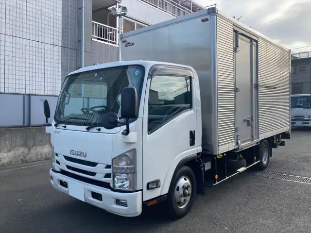 いすゞ エルフ 小型 アルミバン パワーゲート サイドドア の中古トラック【車両No.145165】
