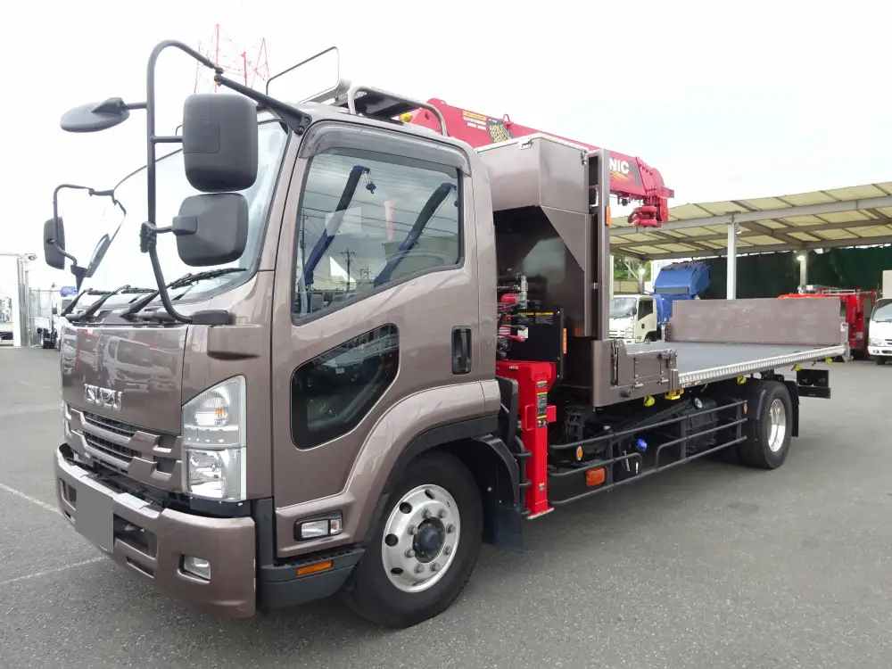 いすゞ フォワード 中型/増トン 車両重機運搬 5段クレーン ラジコン の中古トラック【車両No.145433】