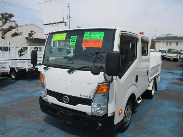日産 アトラス 小型 平ボディ Wキャブ パワーゲート の中古トラック【車両No.145130】