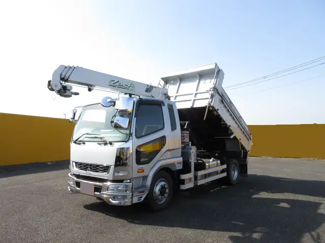 三菱 ファイター 中型/増トン ダンプ クレーン付き コボレーン の中古トラック【車両No.145541】