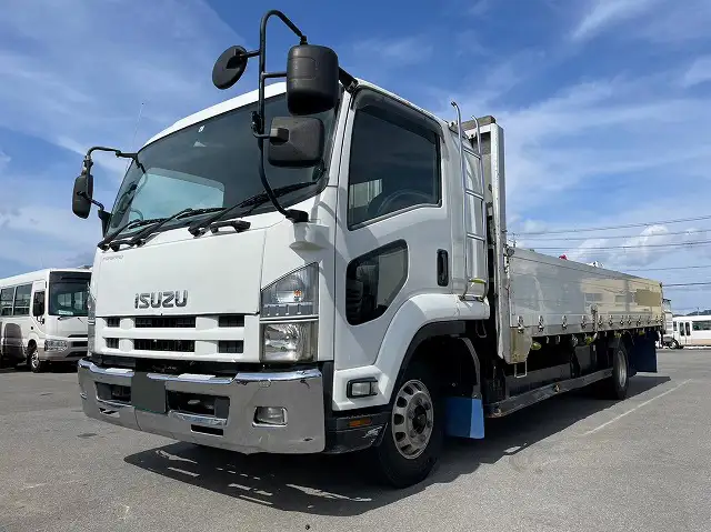 いすゞ フォワード 中型/増トン 平ボディ アルミブロック ベッド の中古トラック【車両No.145529】