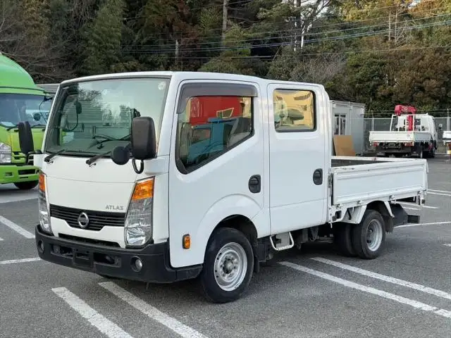 日産 アトラス 小型 平ボディ Wキャブ CBF-SQ2F24 の中古トラック【車両No.145523】