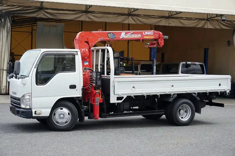 いすゞ エルフ 小型 クレーン付 3段 フックイン の中古トラック【車両No.145713】