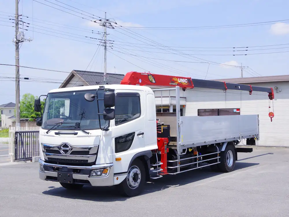 日野 レンジャー 中型/増トン クレーン付 アルミブロック 4段 の中古トラック【車両No.145815】