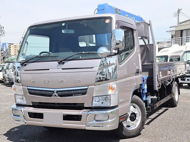 三菱 キャンター 小型 クレーン付 床鉄板 5段 の中古トラック【車両No.145593】