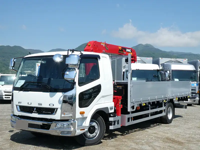 三菱 ファイター 中型/増トン クレーン付 アルミブロック 4段 の中古トラック【車両No.146087】