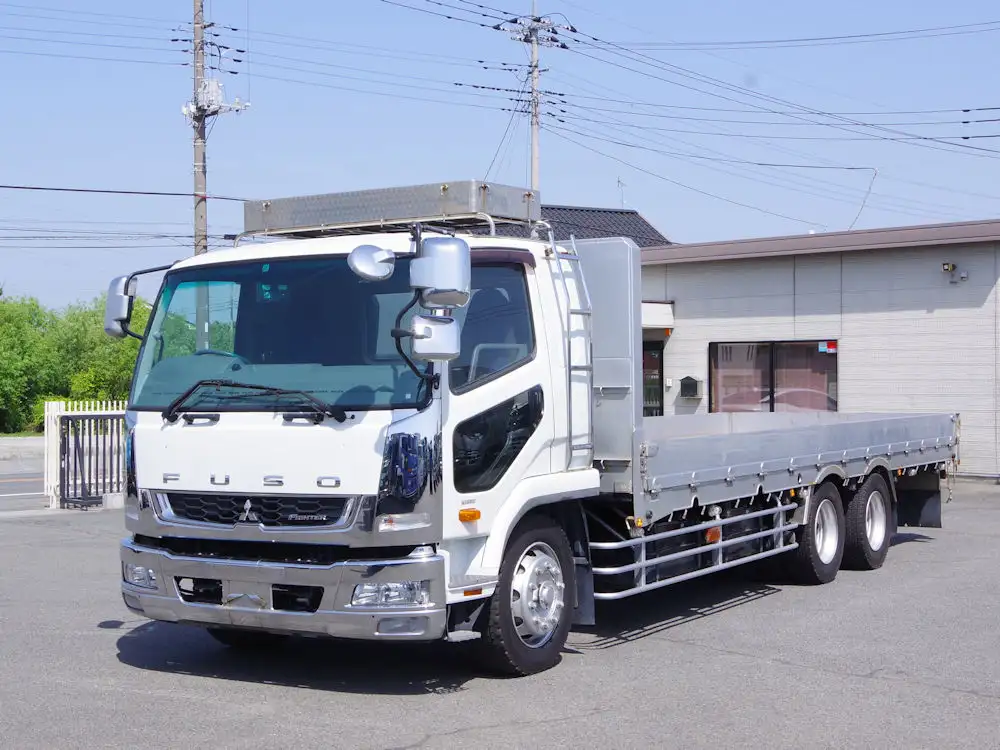 三菱 ファイター 中型/増トン 平ボディ 床鉄板 アルミブロック の中古トラック【車両No.146204】