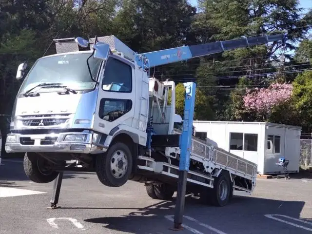 三菱 ファイター 中型/増トン 車両重機運搬 5段クレーン ラジコン の中古トラック【車両No.146142】