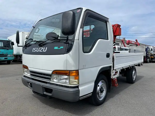いすゞ エルフ 小型 クレーン付 横置簡易クレーン 4段 の中古トラック【車両No.146398】