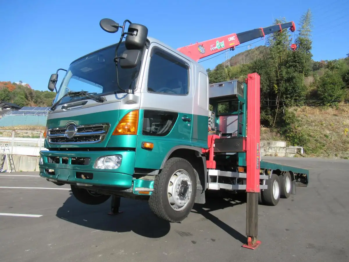 日野 レンジャー 中型/増トン 車両重機運搬 4段クレーン ラジコン の中古トラック【車両No.146314】