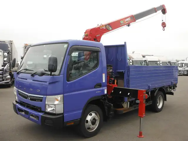 三菱 キャンター 小型 クレーン付 床鉄板 3段 の中古トラック【車両No.146531】