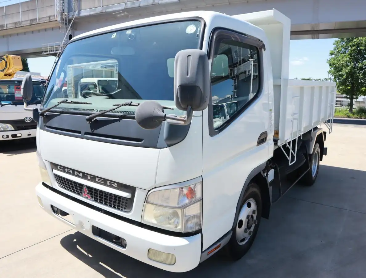 三菱 キャンター 小型 ダンプ 土砂禁 ステンレス張り の中古トラック【車両No.146391】