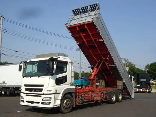 三菱 スーパーグレート 大型 ダンプ 土砂禁 ステンレス張り の中古トラック【車両No.146535】
