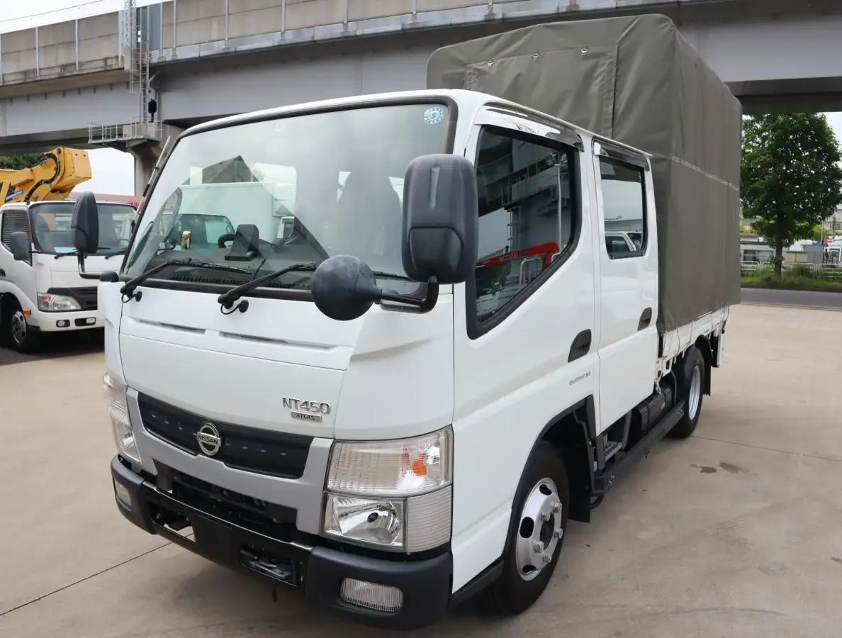 日産 アトラス 小型 平ボディ Wキャブ 幌 の中古トラック【車両No.146835】