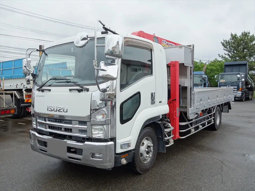 いすゞ フォワード 中型/増トン 車両重機運搬 4段クレーン ラジコン の中古トラック【車両No.146895】