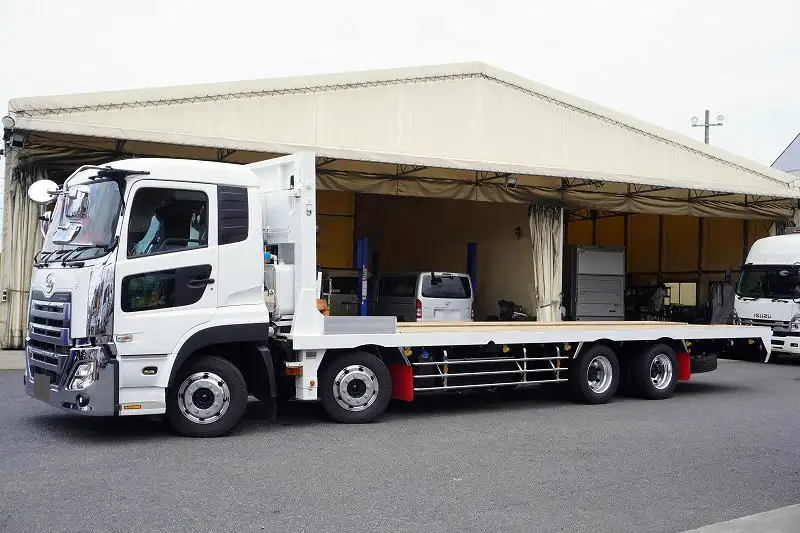 日産UD クオン 大型 車両重機運搬 ハイルーフ ウインチ の中古トラック【車両No.146929】
