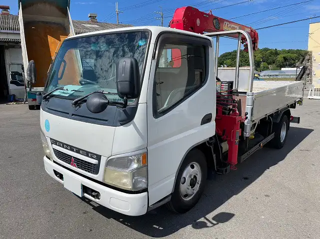 三菱 キャンター 小型 クレーン付 アルミブロック 4段 の中古トラック【車両No.146689】