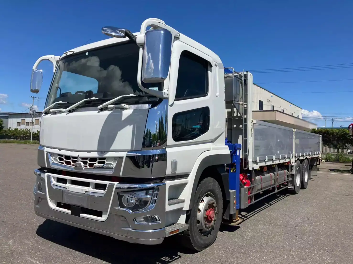 三菱 スーパーグレート 大型 クレーン付 床鉄板 アルミブロック の中古トラック【車両No.146962】