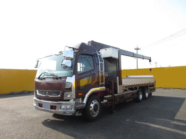 三菱 ファイター 中型/増トン クレーン付 床鉄板 アルミブロック の中古トラック【車両No.147310】