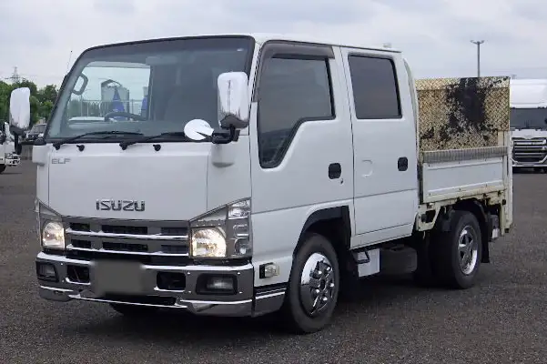 いすゞ エルフ 小型 平ボディ Wキャブ パワーゲート の中古トラック【車両No.147738】