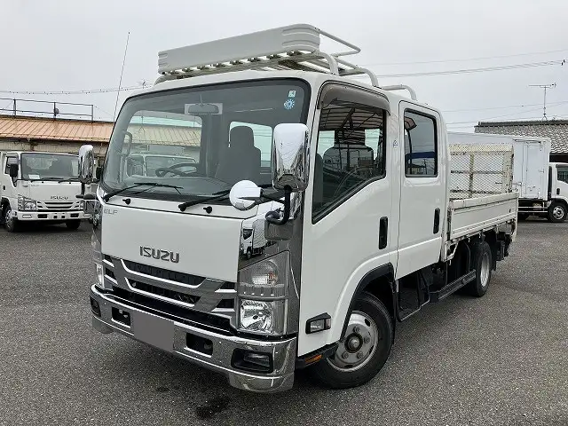 いすゞ エルフ 小型 平ボディ Wキャブ パワーゲート の中古トラック【車両No.147938】