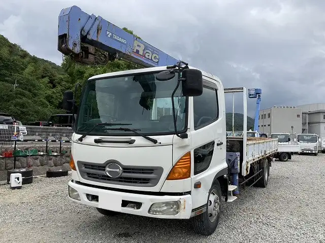 日野 レンジャー 中型/増トン クレーン付 床鉄板 3段 の中古トラック【車両No.147933】