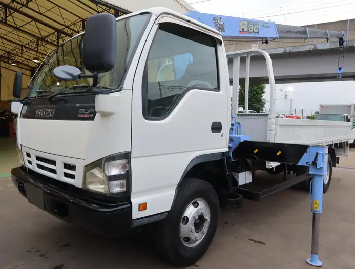 いすゞ エルフ 小型 クレーン付 4段 ラジコン の中古トラック【車両No.148611】